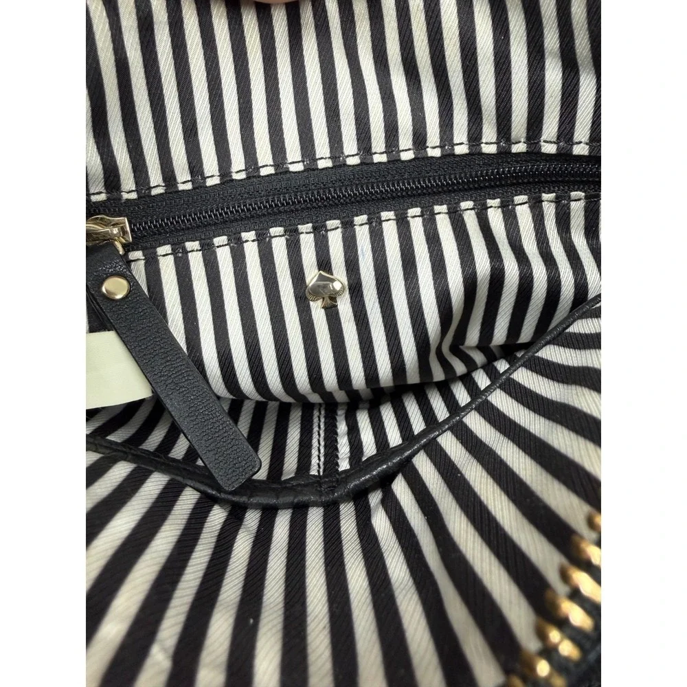 Kate Spade New York Colorblock Crossbody, Taupe and Black, 100% Cow Leather